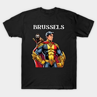 Brussels 70s Fantasy Comic Book Belgian Superhero T-Shirt